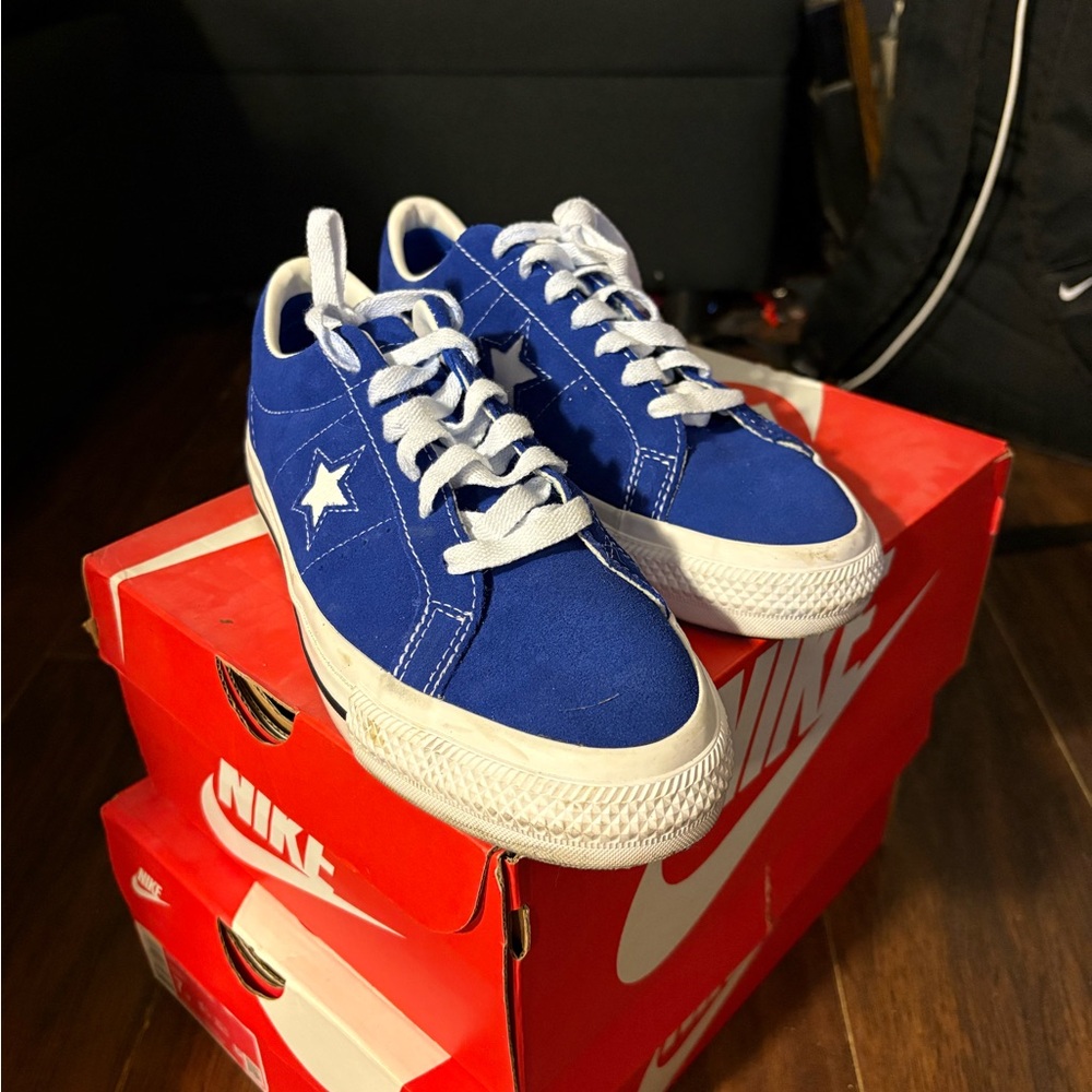 Converse Blue Canvas Sneakers